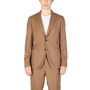 Hamaki-Ho Beige Polyester Men's Blazer